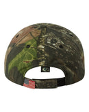 Camo with Flag Sandwich Visor Cap