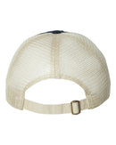 Contrast-Stitch Mesh-Back Cap