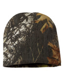 Reversible 8" Knit Camo Cap