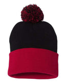 Sportsman - 12" Pom-Pom Cuffed Beanie - SP15