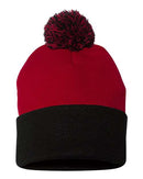Sportsman - 12" Pom-Pom Cuffed Beanie - SP15