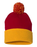 Pom-Pom 12" Knit Beanie