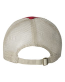 Contrast-Stitch Mesh-Back Cap