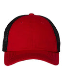 Contrast-Stitch Mesh-Back Cap