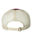 Contrast-Stitch Mesh-Back Cap