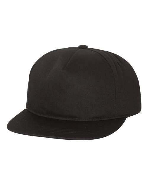 YP Classics - Lightly-Structured Five-Panel Snapback Cap - 6502