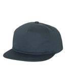 YP Classics - Lightly-Structured Five-Panel Snapback Cap - 6502