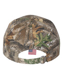 Camo with Flag Visor Cap