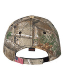 Camo with Flag Sandwich Visor Cap