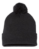 Pom-Pom 12" Knit Beanie