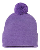 Pom-Pom 12" Knit Beanie