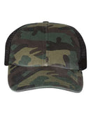 Richardson - Garment Washed Printed Trucker Cap - 111P