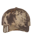 Camo with Flag Visor Cap