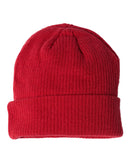 Ribbed Knit Cuffed Beanie