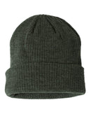 Ribbed Knit Cuffed Beanie