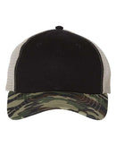 Valucap - Contrast-Stitch Mesh-Back Cap - 3100