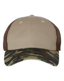 Contrast-Stitch Mesh-Back Cap