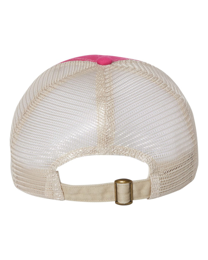 Contrast-Stitch Mesh-Back Cap