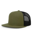 Wool Blend Flat Bill Trucker Cap