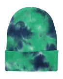 Sportsman - 12" Tie-Dyed Cuffed Beanie - SP412